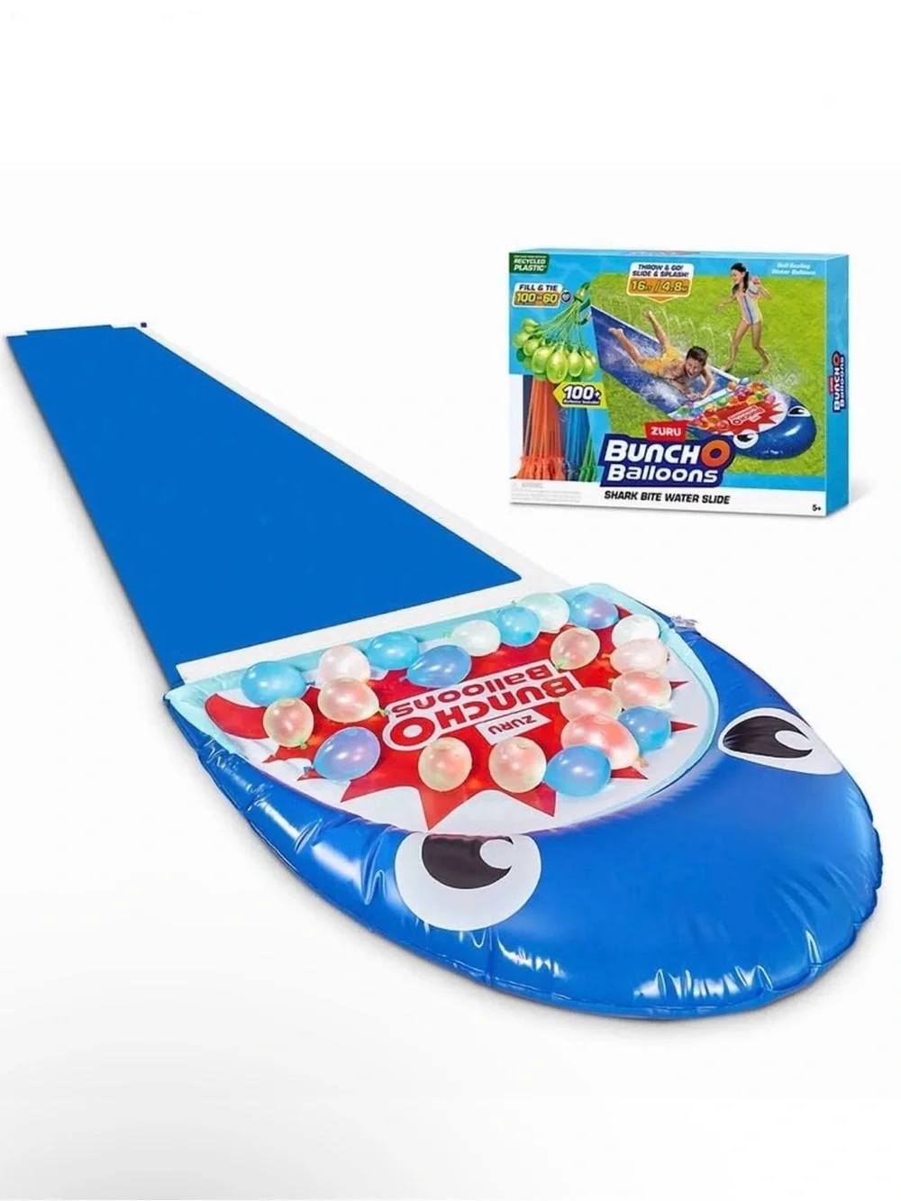 Zuru Bunch O Balloons shark bite water slide with 100+ balloons